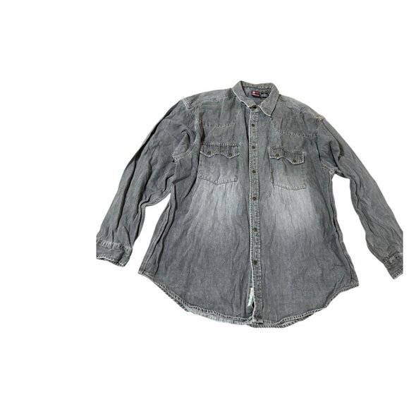 Other - Bugle Boys Men's Gray Wash XL Denim Shirt
